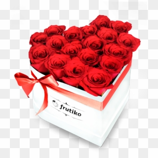 Red Roses White Heart Box - Dárek K Valentýnu Pro Ženy, HD Png Download