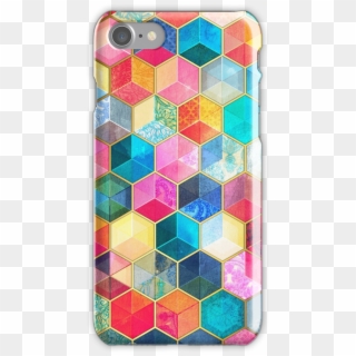 Crystal Bohemian Honeycomb Cubes - Colorful Honeycomb, HD Png Download