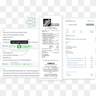 Home Depot Invoice How To Automate Your Online And - Home Depot Receipt Order Number, HD Png Download