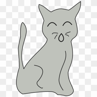 This Free Icons Png Design Of Simple Cat - Cat Yawns, Transparent Png