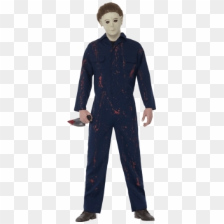 Adult Halloween H20 Michael Myers Costume - Michael Myers Halloween Outfit, HD Png Download