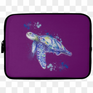 Watercolor Sea Turtle Laptop Sleeves - Watercolor Painting, HD Png Download