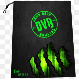 Dv8 Green Claw Grunge Shoe Bag - Dv8 Bowling Logo, HD Png Download