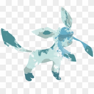 Stencil And Spray Paint Style Glaceon - Glaceon, HD Png Download