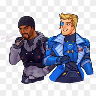 Soldier 76 Head Png - Gabriel Reyes And Soldier 76, Transparent Png