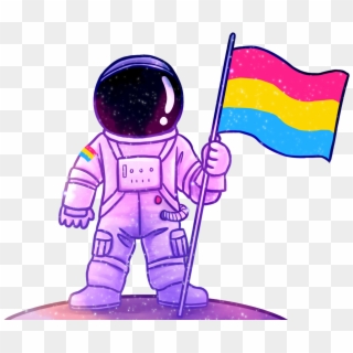 Astronaut Clipart Person - Asexual Pride Drawings, HD Png Download