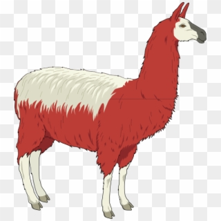 Red And White Llama Svg Clip Arts 534 X 599 Px - Lama Clipart Png, Transparent Png