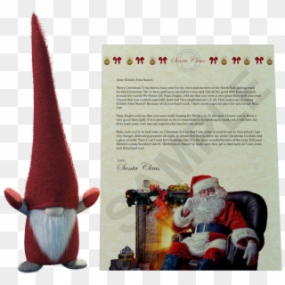 North Pole Gnome & Personalized Letter From Santa - Letter From Santa For Naughty Child, HD Png Download