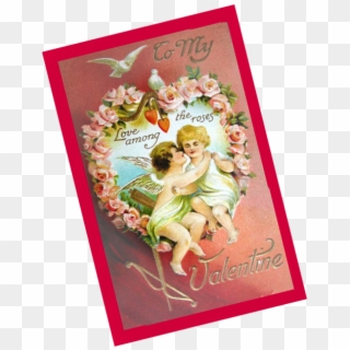 Romantic Valentine - Vintage Postcards, HD Png Download