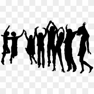 Silhouette Dancing People Png - Silhouette Happy People Png, Transparent Png