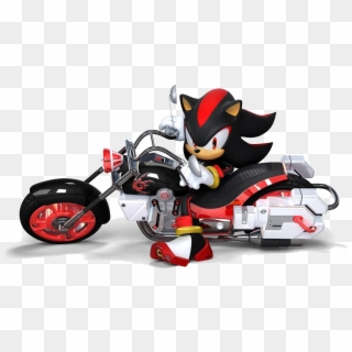 shadow the hedgehog with motorcycle