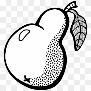 This Free Icons Png Design Of Pear - Pear Clipart Black And White, Transparent Png