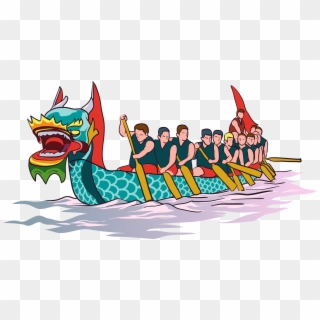 Drawing Chinese Dragon Boat Festival - Dragon Boat Racing Png, Transparent Png