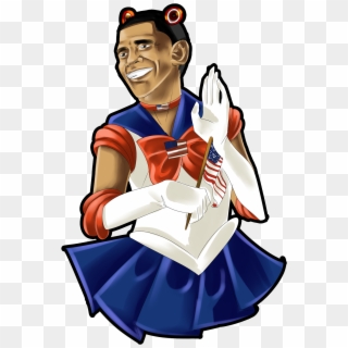Michelle Obama Clipart - Sailor Moon Obama, HD Png Download