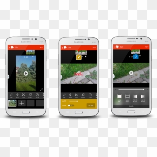 Png Editor For Android - Mobile Video Editing Ui, Transparent Png