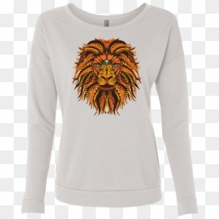 Save Lions Lion Head Big Cat Design Long Sleeve Sweatshirts - T Shirt Designs, HD Png Download