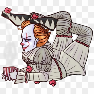 #it2017 #pennywise #pennywisefanart Pic - Drawing Cartoon Pennywise, HD Png Download