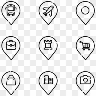 Location - Brochure Icons, HD Png Download