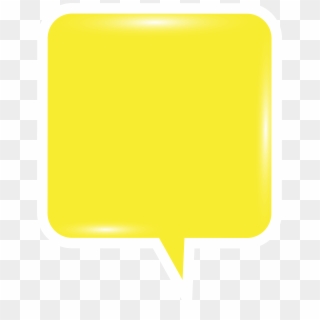 Bubble Speech Yellow Png Clip Art Image, Transparent Png