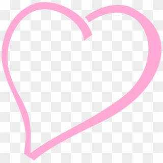 Pink Heart Png - Heart Vector Png Black, Transparent Png