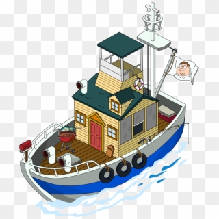 Griffin Houseboat Family Guy Quest Stuff Wiki - Boat, HD Png Download