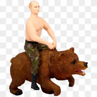 Oso Putin - Putin Riding Bear Action Figure, HD Png Download