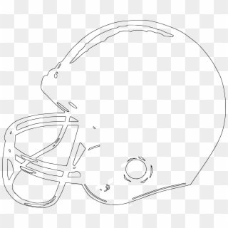 This Free Icons Png Design Of Football Helmet 3 - Line Art, Transparent Png
