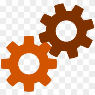Gears In Yellow Icons Png - Gears Clipart, Transparent Png