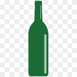 Clipart Wine Bottle - Green Wine Bottle Clipart, HD Png Download