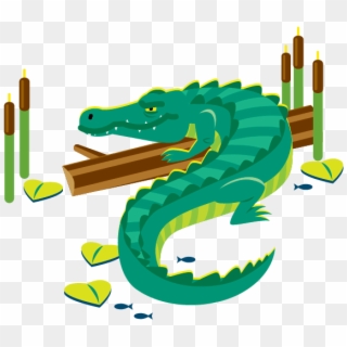 Alligator - Illustration, HD Png Download