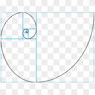 Golden Spiral Png - Fibonacci Spiral, Transparent Png
