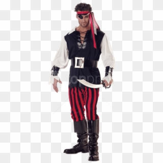 Free Png Pirate Png Images Transparent - Cutthroat Pirate Costume Men, Png Download