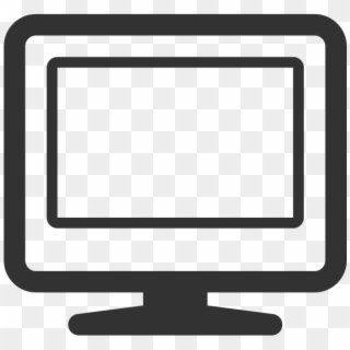 Image Transparent Computer Svg Outline - Display Icon, HD Png Download
