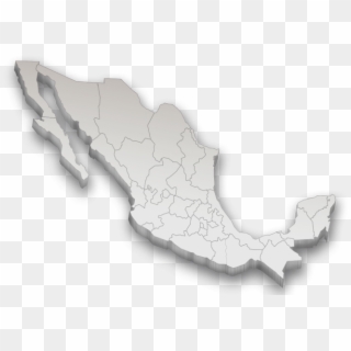 Mapa De Mexico D Png - Mapa De Mexico 3d, Transparent Png