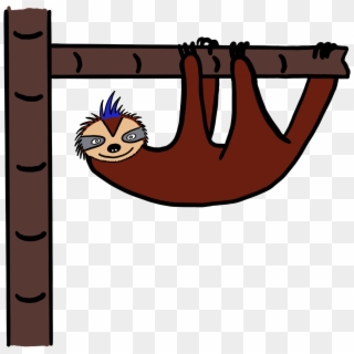 Three Toed Sloth Clipart - Cartoon, HD Png Download