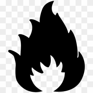 Png File Svg - Fire Sign Black And White, Transparent Png