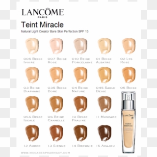 Teint Miracle Shades - Lancome Teint Idole Ultra Wear Shades, HD Png Download