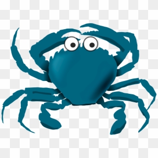 This Free Icons Png Design Of Blue Cartoon Crab - Blue Crab Clipart, Transparent Png