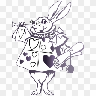 Alice In Wonderland Rabbit Story - Vintage Alice In Wonderland Rabbit, HD Png Download