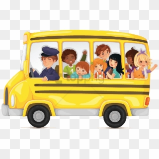 Free Png School Bus Side Png Png Image With Transparent - Cute Bus Clipart, Png Download