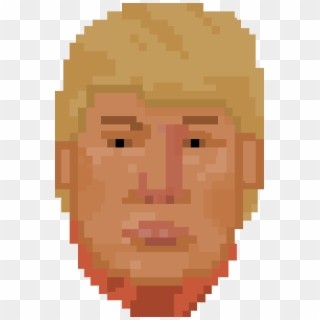 Donald Trump - Donald Trump Face Pixel Art, HD Png Download