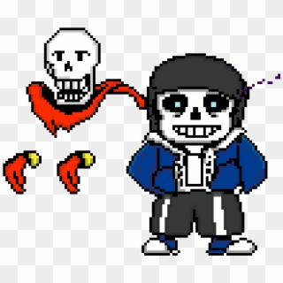 Dusttale Sans And Papyrus - Cartoon, HD Png Download