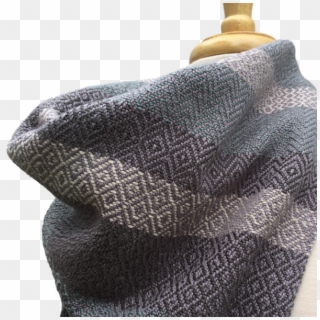 Pool, Cream And Grey Woven Bandana Scarf K - Woolen, HD Png Download