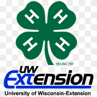 4 H Clover , Png Download - Uw Extension 4 H Logo, Transparent Png