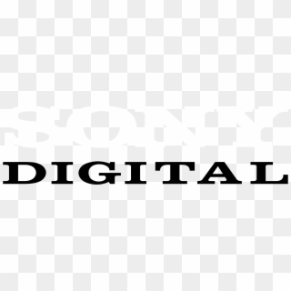 Sony Digital Logo Black And White - Sony Digital, HD Png Download