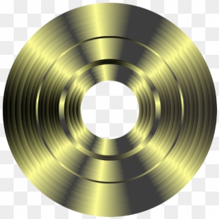 Clip Royalty Free Phonograph Royalty Free Clip Art - Gold Vinyl Record, HD Png Download