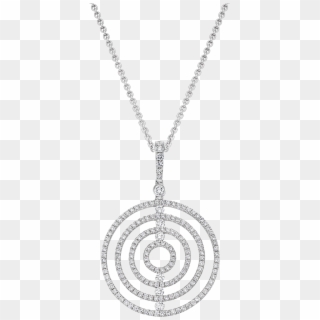 Saturn Diamond Pendant In White Gold - Necklace, HD Png Download
