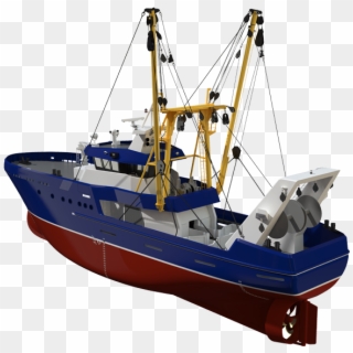 Fishing Ship Png - Beam Trawler 3d, Transparent Png