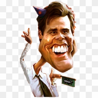Jim Carrey Drawing Funny , Png Download - Jim Carrey Mad Caricatura, Transparent Png