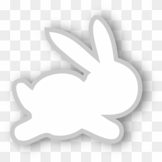Free White Scrap Bunny Png - Emblem, Transparent Png